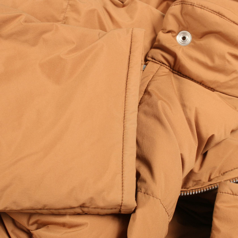 愛馬仕 Sellier 紐扣羽絨外套 #XL 尼龍卡其色 二手男款-8