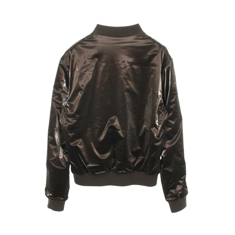 愛馬仕男士48號拉鍊短夾克，聚酯纖維/聚氨酯材質，棕色，二手-1