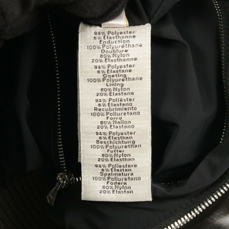 愛馬仕男士48號拉鍊短夾克，聚酯纖維/聚氨酯材質，棕色，二手-3