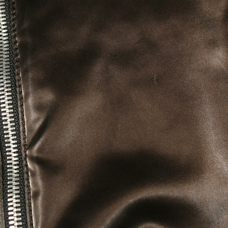 愛馬仕男士48號拉鍊短夾克，聚酯纖維/聚氨酯材質，棕色，二手-5