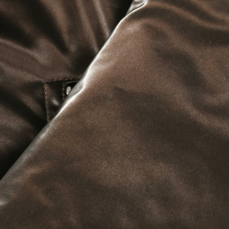 愛馬仕男士48號拉鍊短夾克，聚酯纖維/聚氨酯材質，棕色，二手-9