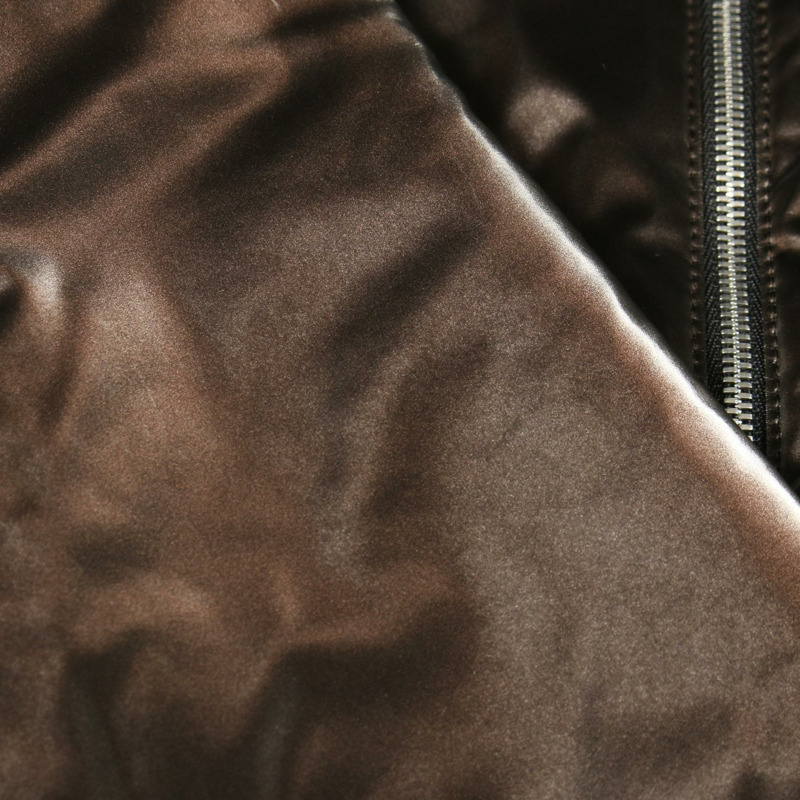 愛馬仕男士48號拉鍊短夾克，聚酯纖維/聚氨酯材質，棕色，二手-11