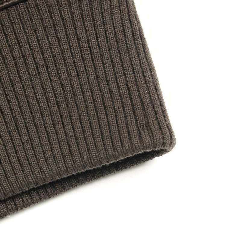 愛馬仕男士48號拉鍊短夾克，聚酯纖維/聚氨酯材質，棕色，二手-13