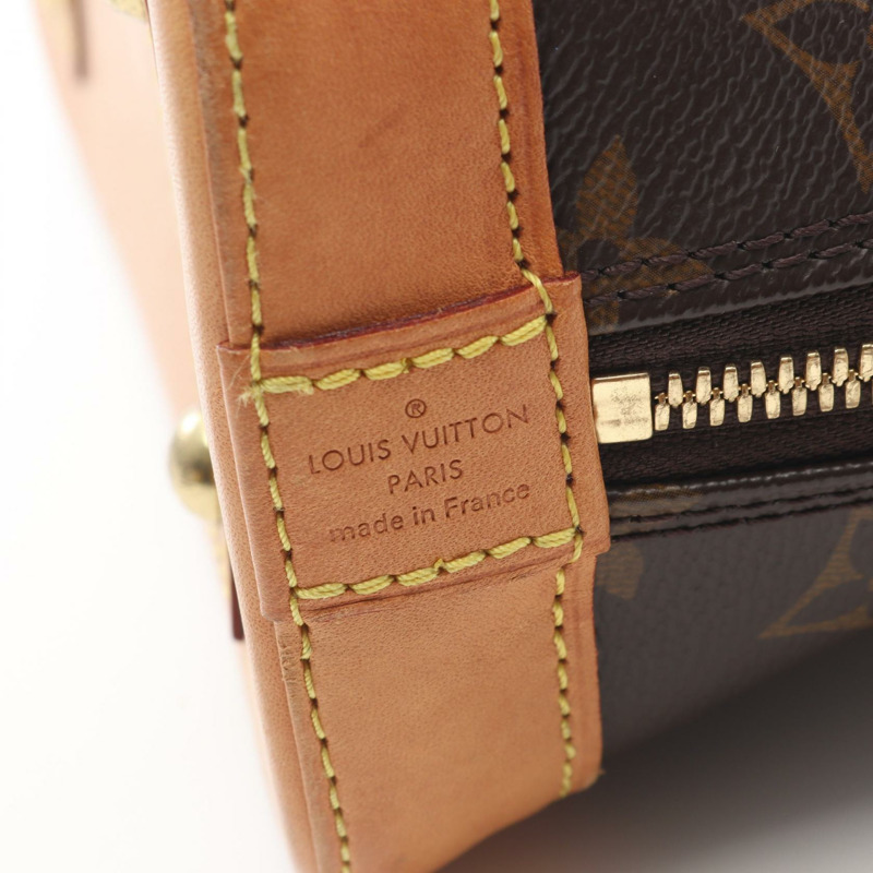 路易威登 Alma BB 單肩手提包 M53152 Monogram 帆布皮革棕色二手-3