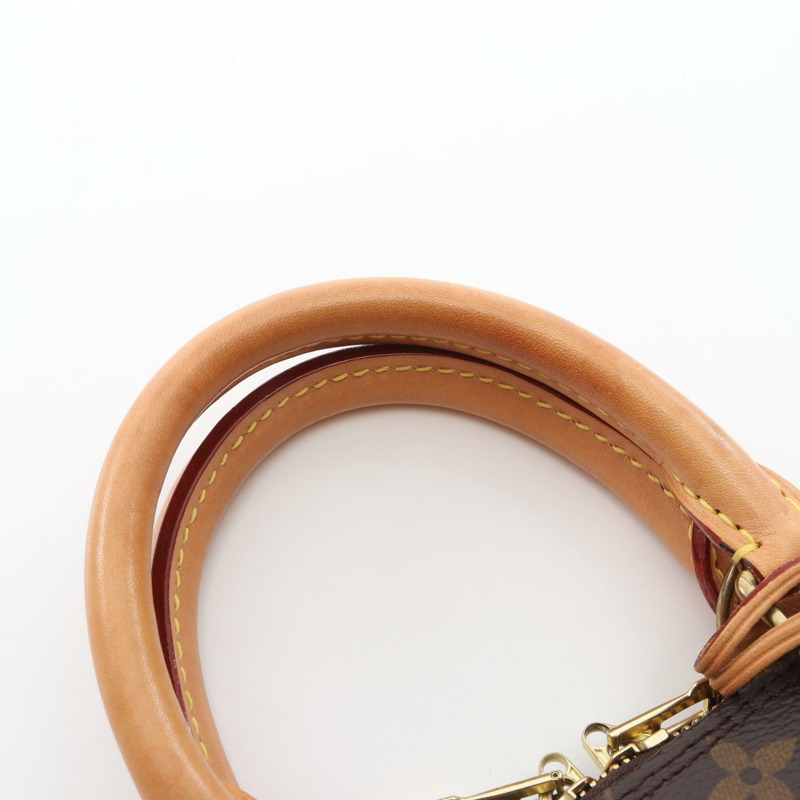 路易威登 Alma BB 單肩手提包 M53152 Monogram 帆布皮革棕色二手-4