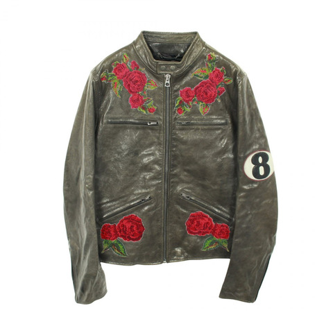 DOLCE & GABBANA 其他款式男士皮夾克，卡其色，多色可選。