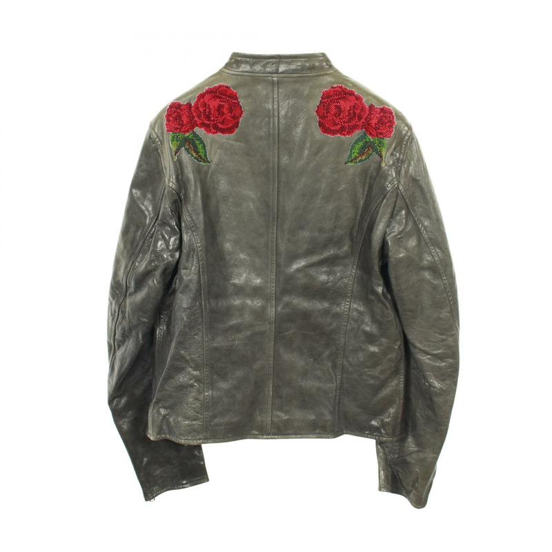 DOLCE & GABBANA 其他款式男士皮夾克,卡其色,多色可選。-1