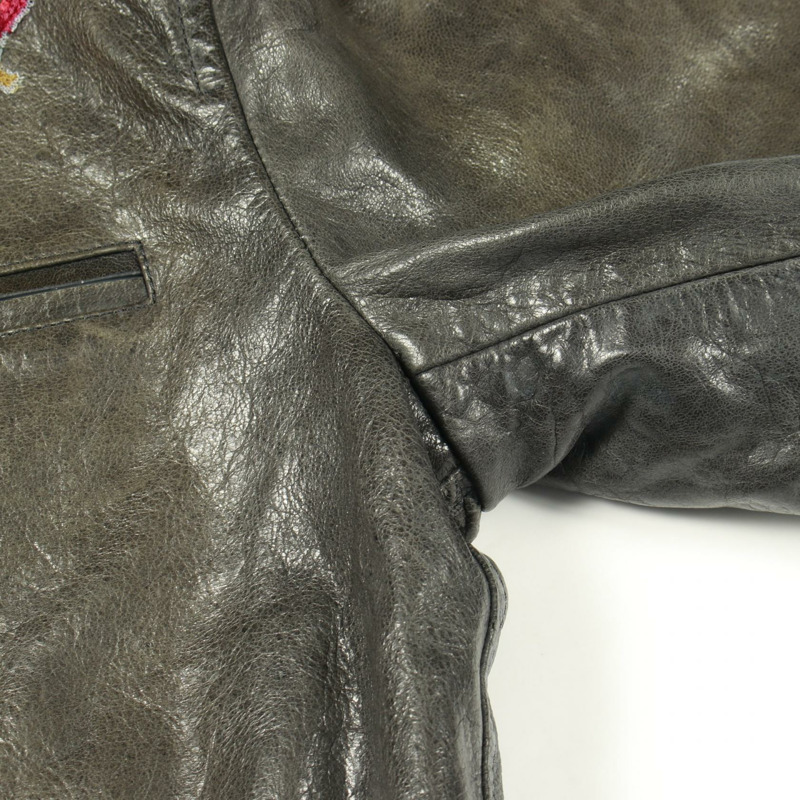 DOLCE & GABBANA 其他款式男士皮夾克,卡其色,多色可選。-7