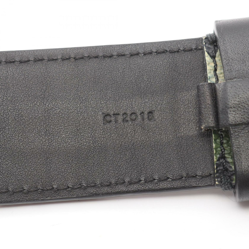 路易威登™腰帶 M9646 皮革 Monoglamoufrage 卡其色 米色 二手 LV-4