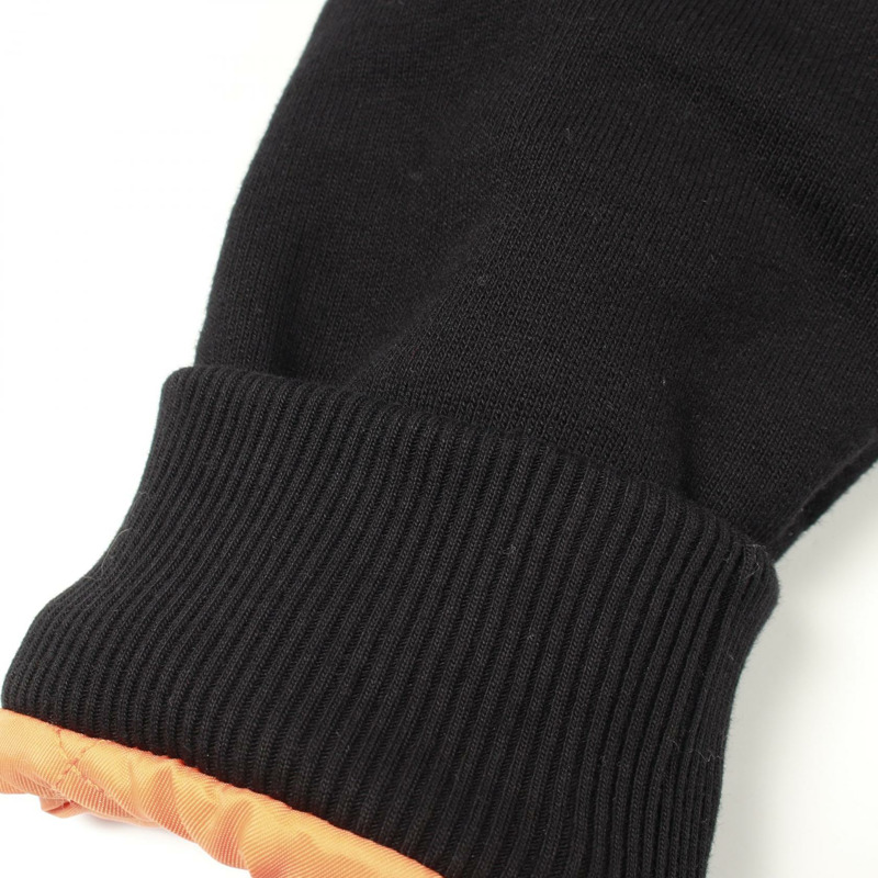 CELINE 標誌刺繡拉鍊連帽衫 其他外套 棉 黑色 二手 男士-6