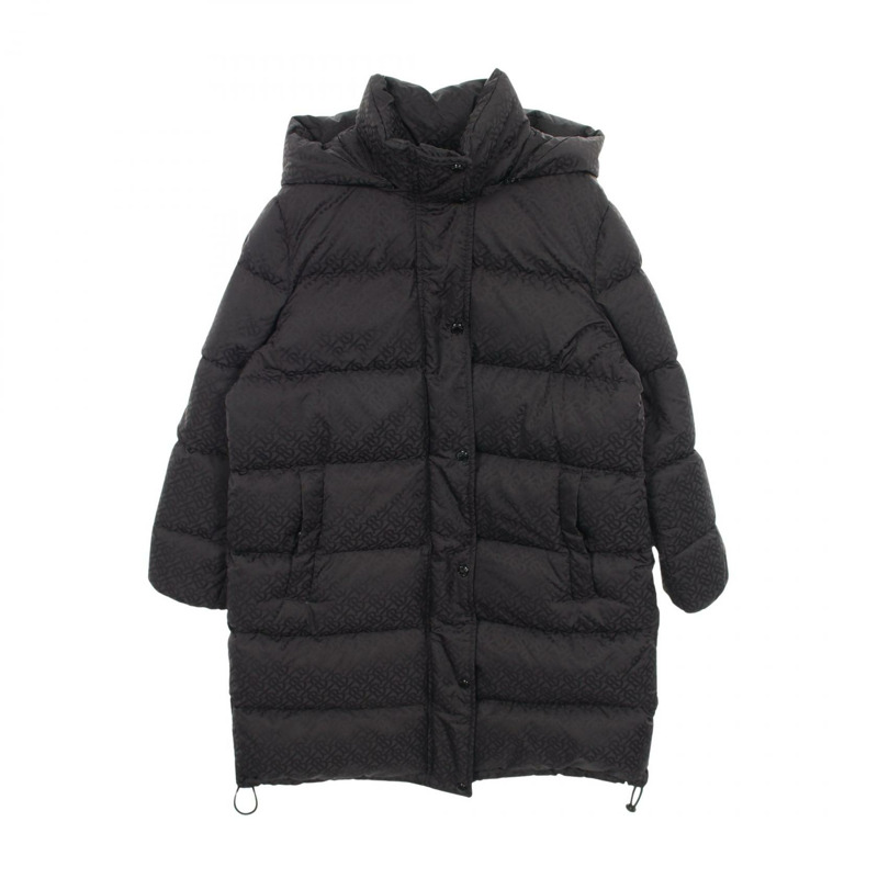 BURBERRY TBMonogram 羽絨外套 8019569 尼龍 黑色 #L 二手 女款-0