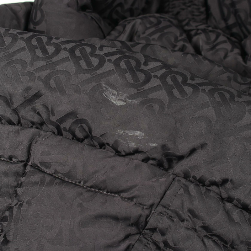 BURBERRY TBMonogram 羽絨外套 8019569 尼龍 黑色 #L 二手 女款-9