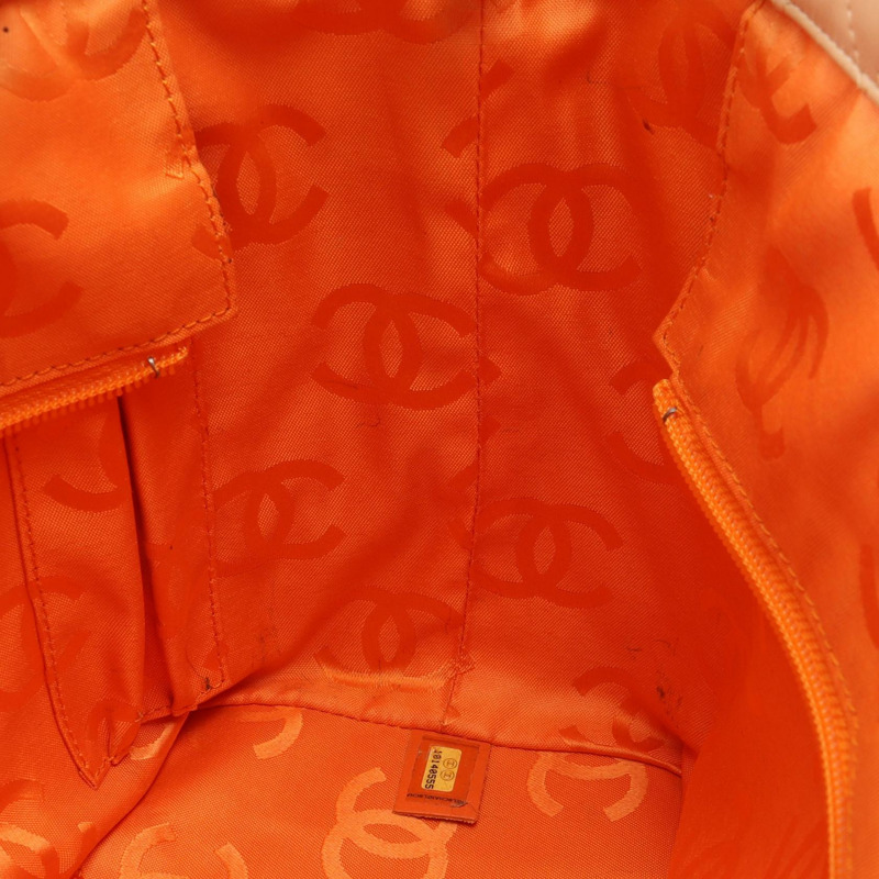 香奈兒 Cambon 系列大托特包,漆皮,米棕色,二手,女士 CC Coco-5