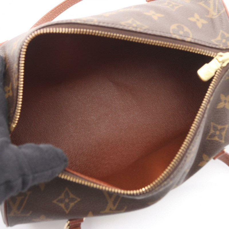 路易威登 Papillon 26 舊款手提包 M51366 Monogram 皮革棕色二手女士-2