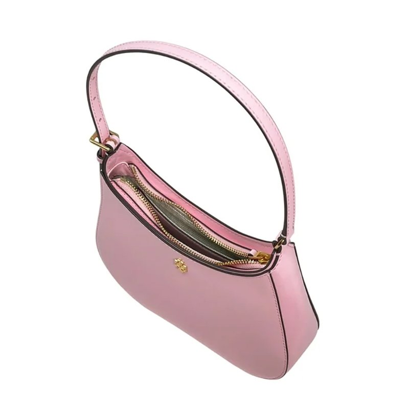 【TORY BURCH】Emerson 漆皮皮革肩背包-粉-2