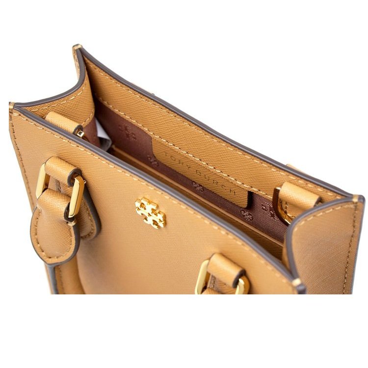 【TORY BURCH】迷你手提托特包-焦糖-2