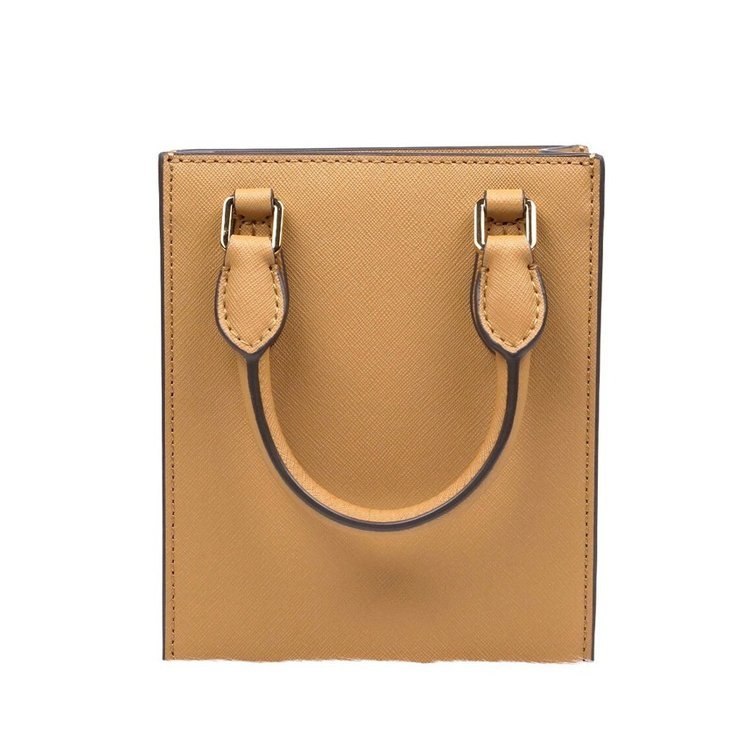 【TORY BURCH】迷你手提托特包-焦糖-3