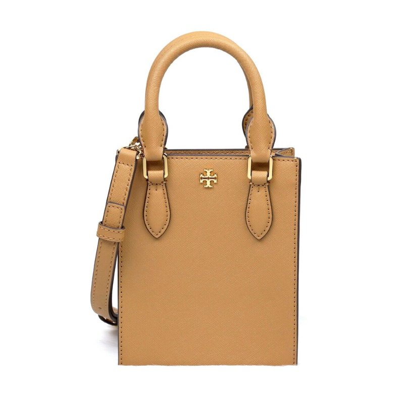 【TORY BURCH】迷你手提托特包-焦糖-4