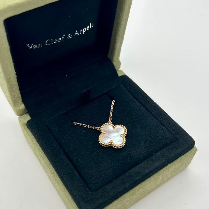 vca梵克雅寶/白貝母五花項鍊 查碼23年新款刻印 18K黃金 黃K金, 珍珠母貝 鏈條長度 : 42 cm-0
