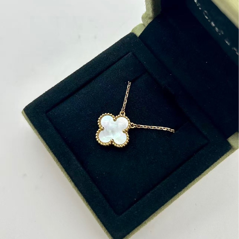 vca梵克雅寶/白貝母五花項鍊 查碼23年新款刻印 18K黃金 黃K金, 珍珠母貝 鏈條長度 : 42 cm-1