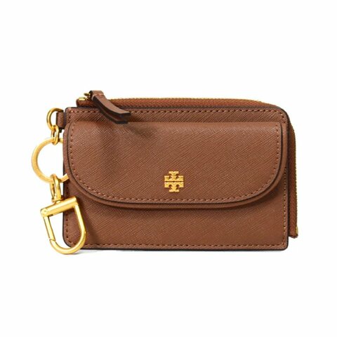 【TORY BURCH】多功能卡片零錢包-焦糖