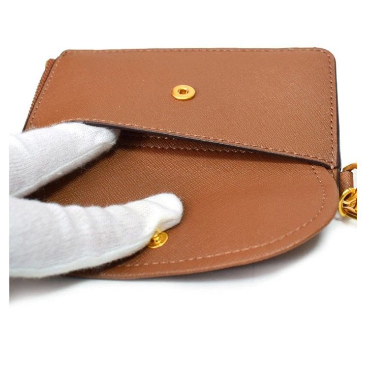 【TORY BURCH】多功能卡片零錢包-焦糖-4