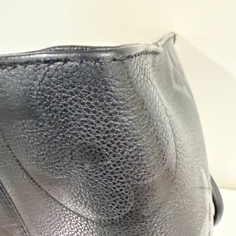 Louis Vuitton✨LV On the go 中號托特包 黑色壓紋 全皮芯片款-19