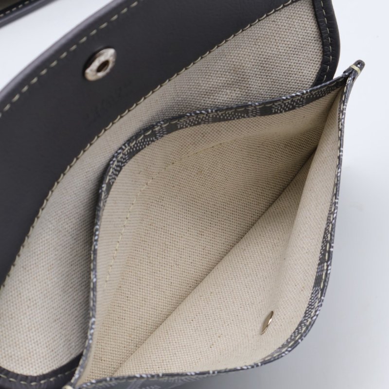 GOYARD 新版亞麻帆布Tote - 小號灰-11