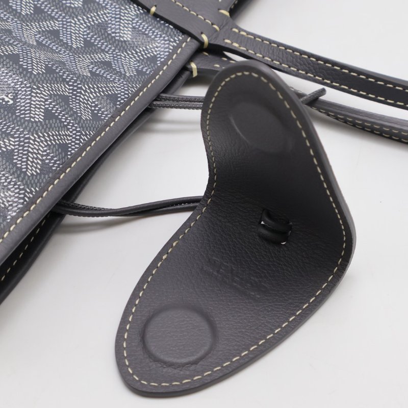 GOYARD 新版亞麻帆布Tote - 小號灰-13