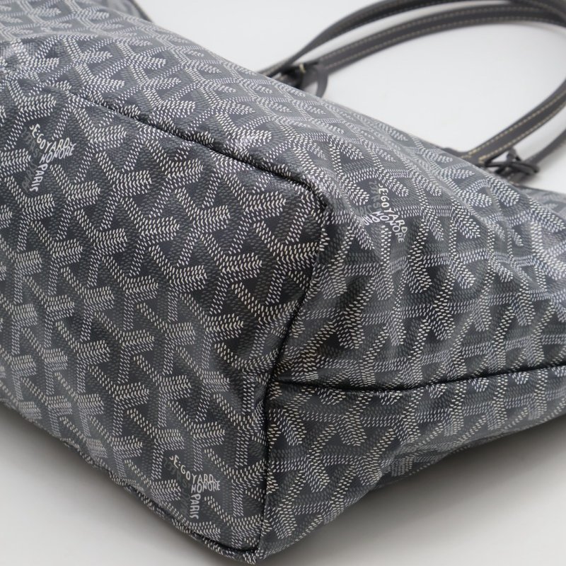 GOYARD 新版亞麻帆布Tote - 小號灰-15