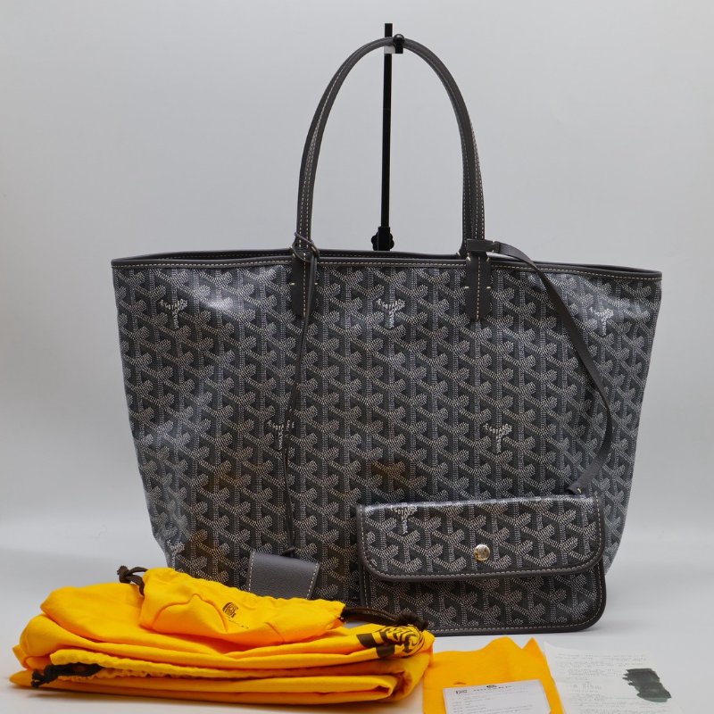 GOYARD 新版亞麻帆布Tote - 小號灰-17