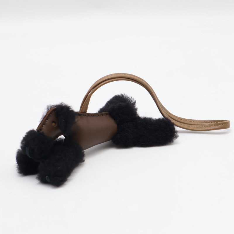 HERMES Budy charm狐狸犬 - 黑 / 巧克力 / 大象灰 W-2