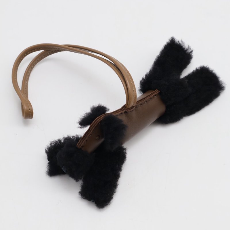 HERMES Budy charm狐狸犬 - 黑 / 巧克力 / 大象灰 W-4