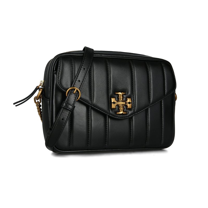 【TORY BURCH】素面絎縫皮革相機包-黑-2