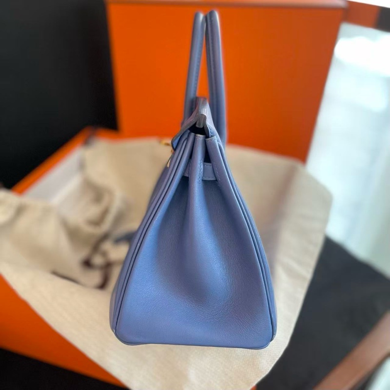Hermès 愛馬仕 Birkin25 明藍金扣 Swift 皮 A刻 有塵袋-3