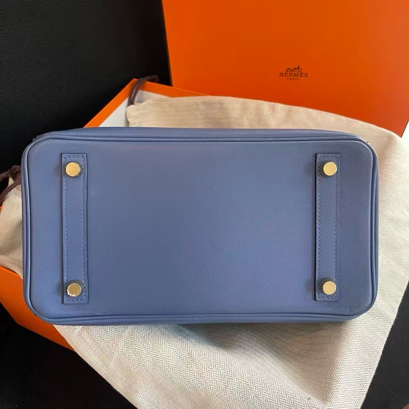 Hermès 愛馬仕 Birkin25 明藍金扣 Swift 皮 A刻 有塵袋-4
