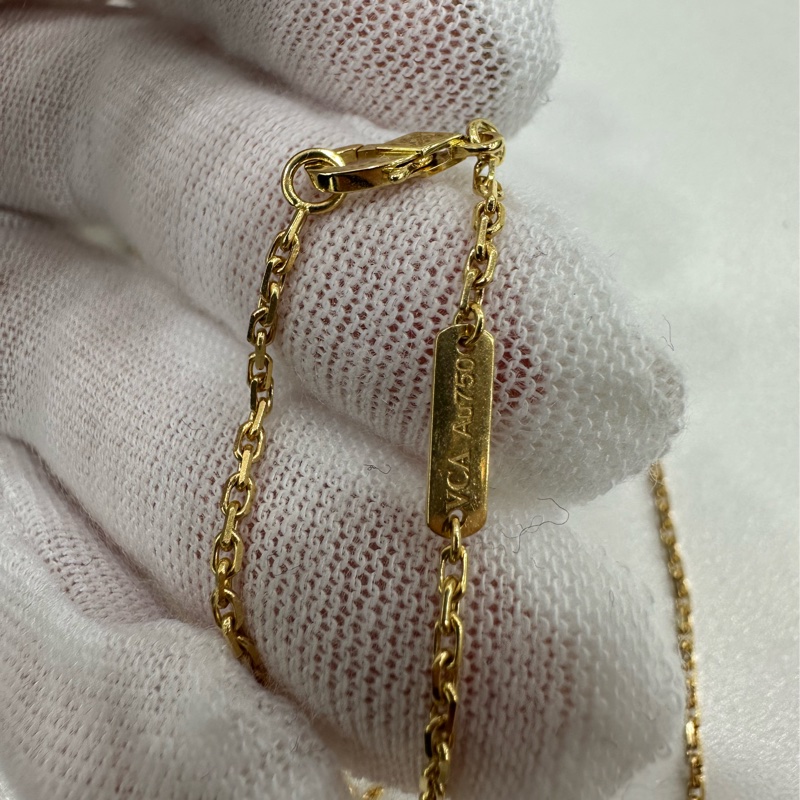 VAN CLEEF&ARPELS(梵克雅寶)Magic Alhambra 長項鍊 18K玫瑰金/灰貝母 大單花 毛衣鏈 2017年 證書不見了-4