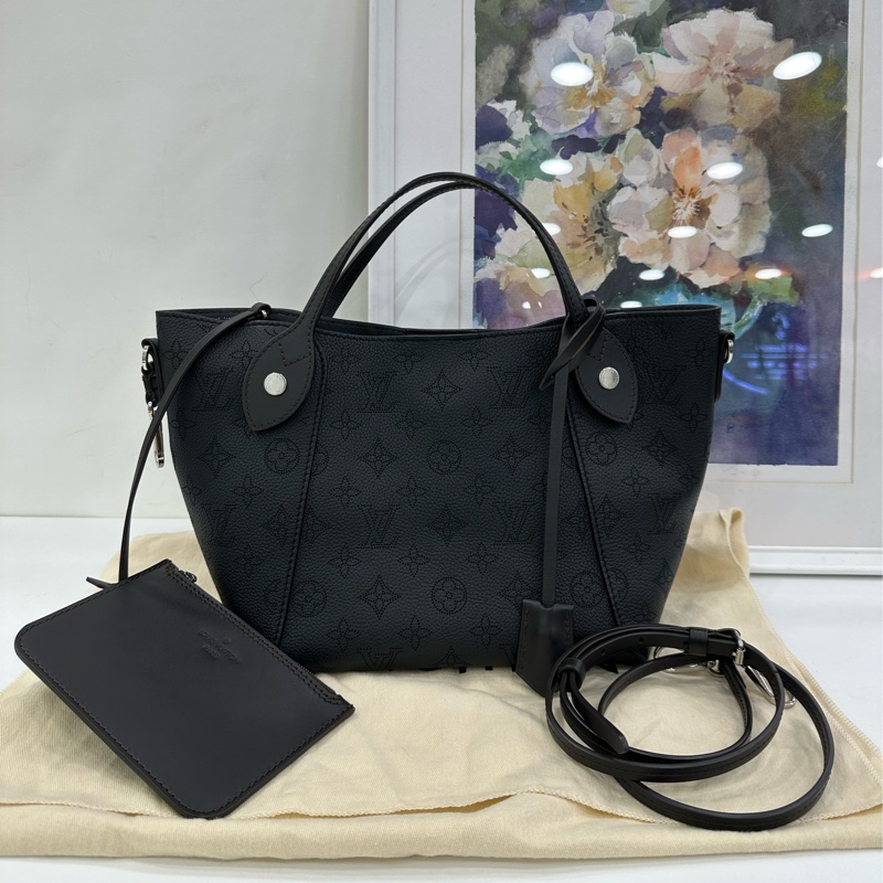 Louis Vuitton/LV 路易威登HINA月光女神黑色托特斜挎包 晶片-0