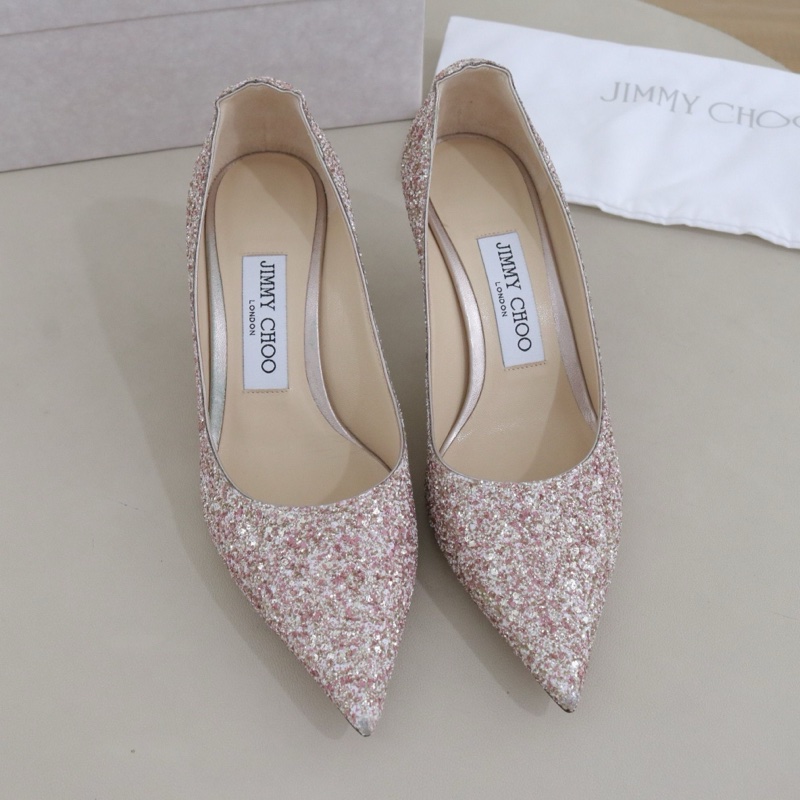 99新Jimmy Choo女鞋，35.5碼，跟高6cm配件盒子防塵袋-3
