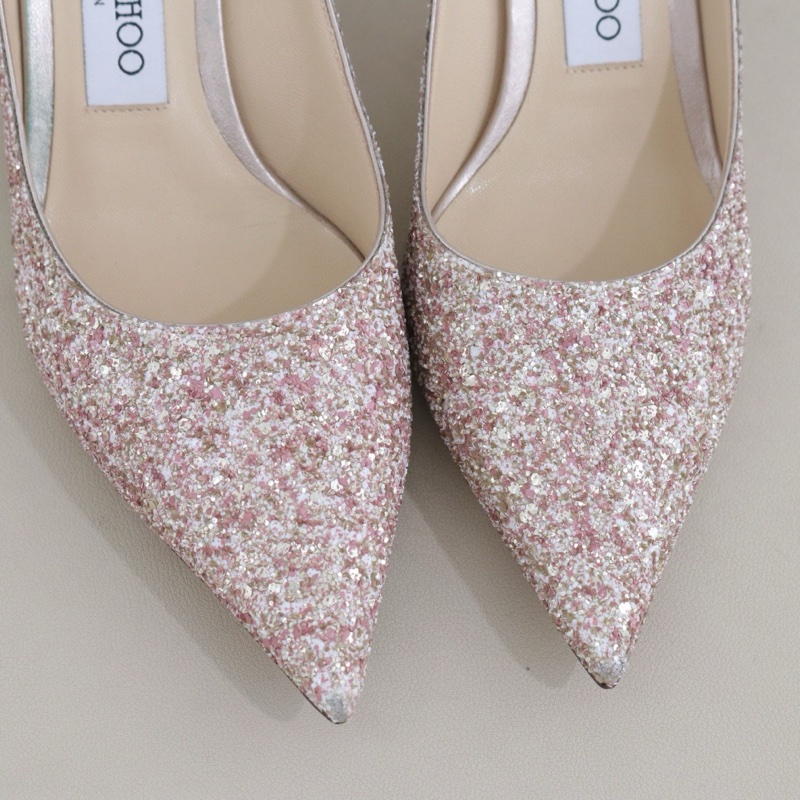 99新Jimmy Choo女鞋，35.5碼，跟高6cm配件盒子防塵袋-4