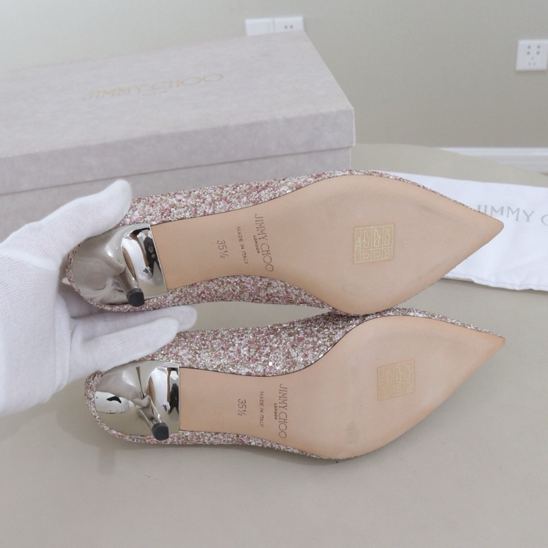 99新Jimmy Choo女鞋，35.5碼，跟高6cm配件盒子防塵袋-7