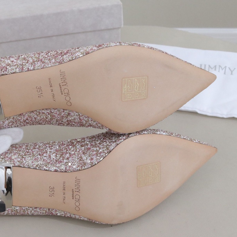 99新Jimmy Choo女鞋，35.5碼，跟高6cm配件盒子防塵袋-8