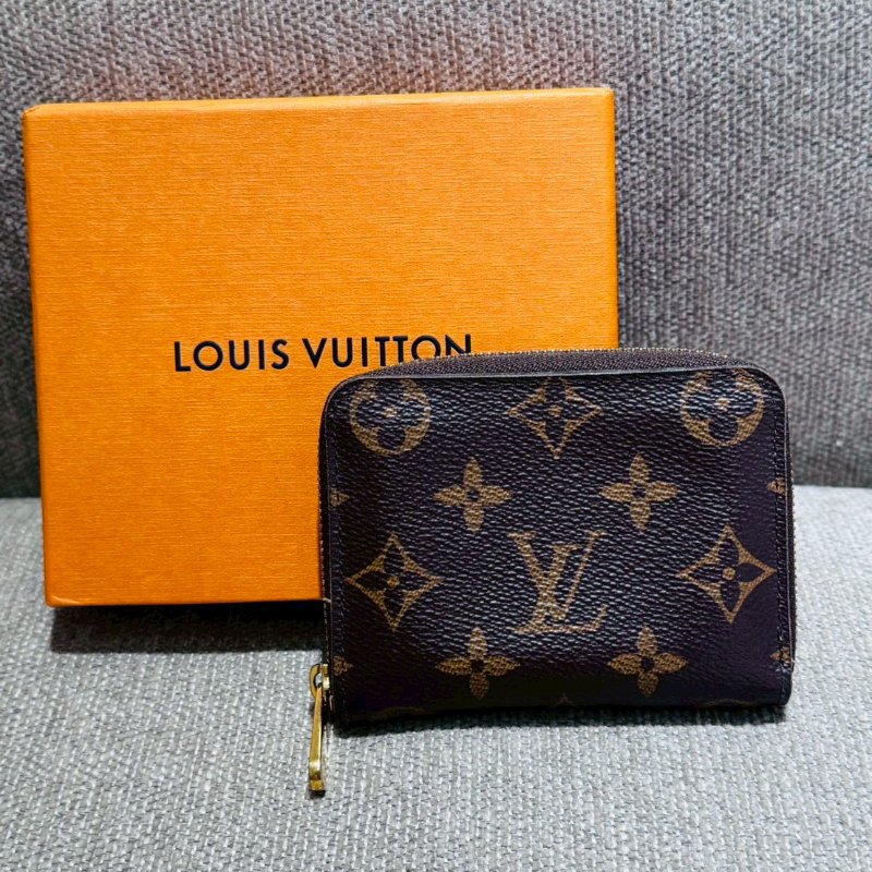 LV 拉鍊零錢包（晶片款）-0