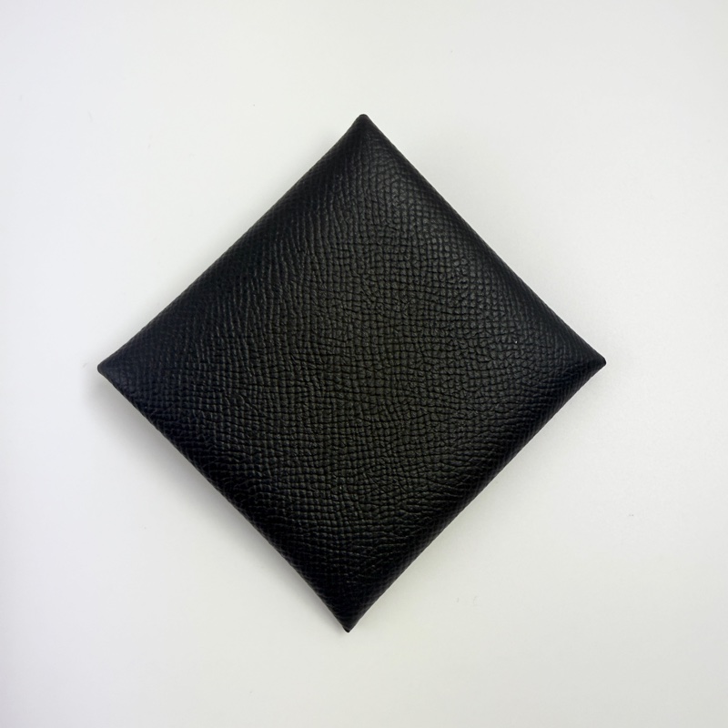 HERMES愛馬仕Bastia零錢包黑色-1