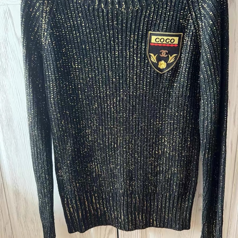Chanel勛章毛衣40碼-0