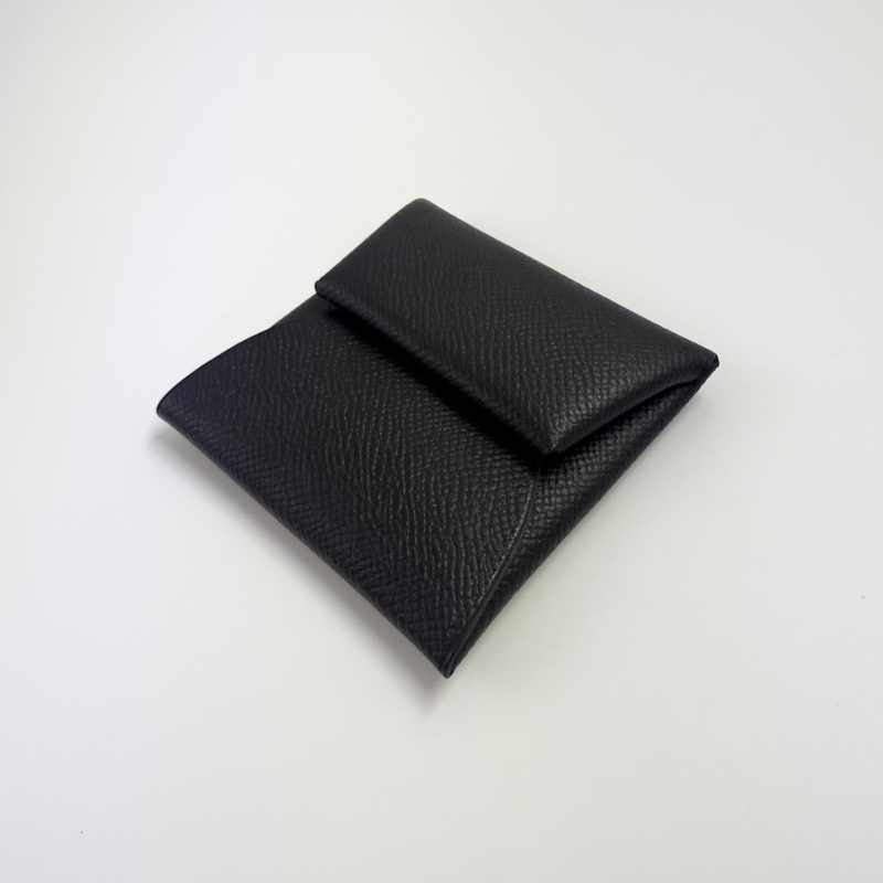 HERMES愛馬仕Bastia零錢包黑色-3