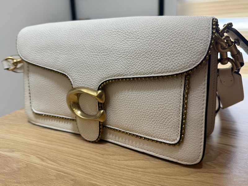 coach tabby 26 白色走珠肩背包/可斜背肩背-1