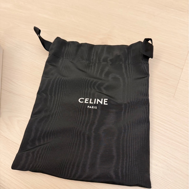 Celine 黑銀皮帶-2