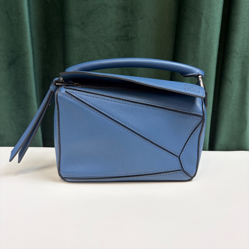 98新 LOEWE/羅意威 Puzzle mini幾何包 單肩斜挎包 尺寸：17 x 7 x 11-0