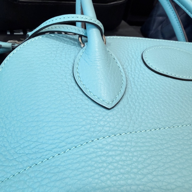 Hermes✨bolide31保齡球包手提斜背包T刻 3P環礁藍/馬卡龍藍-2